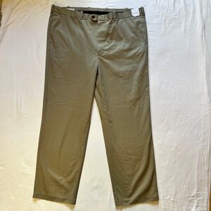 John W Nordstrom Dress Pant Men 44W 30L Beige Smartcare Wrinkle Free 100% Supima